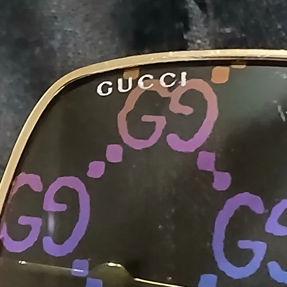 Like New! Gucci GG0414S 003 60mm Multicolor Logo Sunglasses Like New! Gucci GG0414S 003 60mm Multicolor Logo Sunglasses main image 3